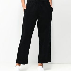 Empyre Zoey Black Elastic Waist Corduroy Pants